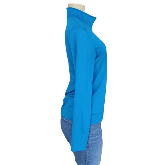 Danskin Now Long Sleeve Top Womens Medium Blue Semi Fitted Pullover Active Wear - Picture 3 of 12